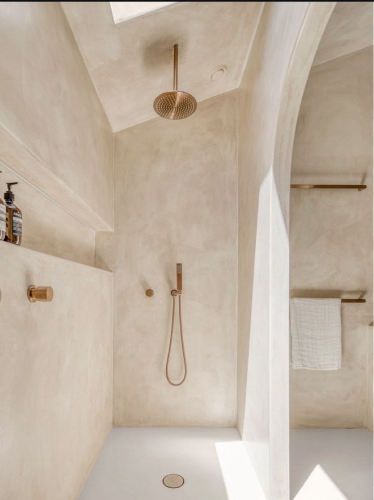 Micro cement shower room transformation